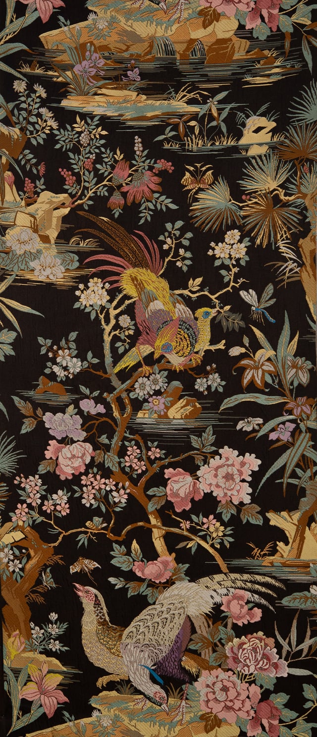 Lampas Polychrome aux Faisans