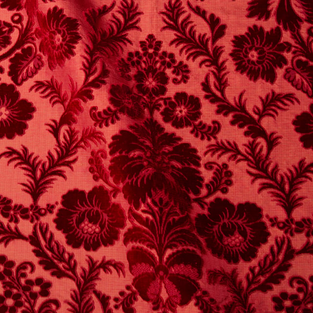 Velours ciselé Mansart Cramoisi (Roll 2)