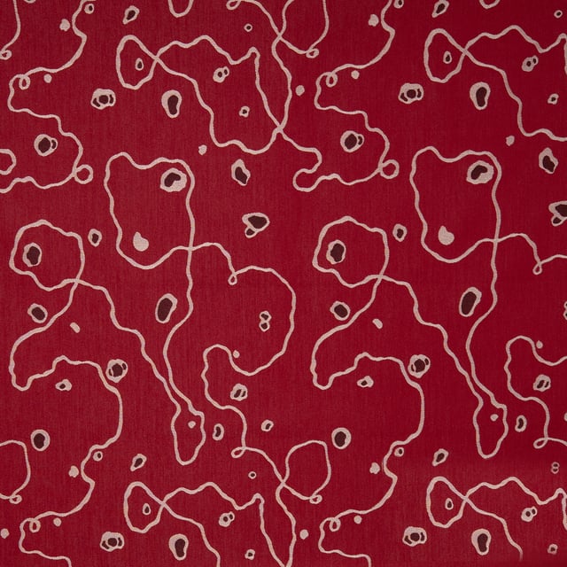 Satin façonné Ruhlmann Rubis (Carré)