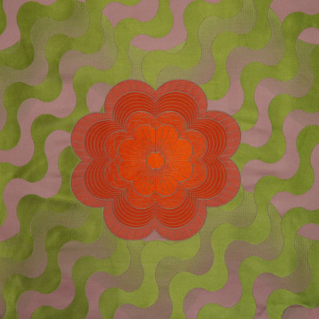 Waving Flower Orange Sunny (Carré)