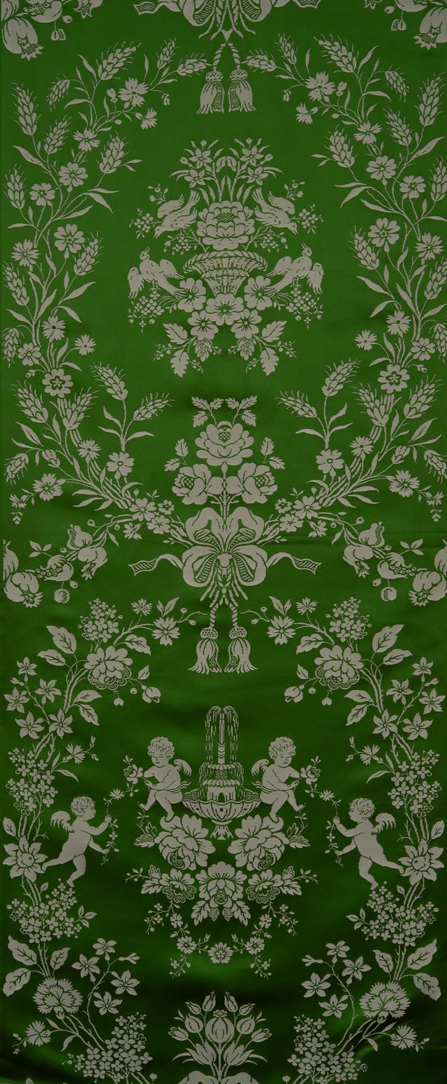 Lampas putti Vert (Carré)