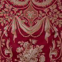 Cramoisi trame creme