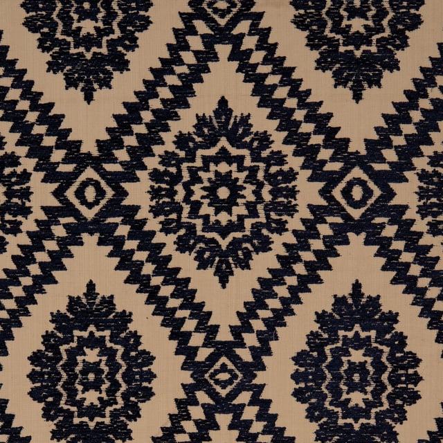 Toile façonnée Ouchak Indigo (Carré)