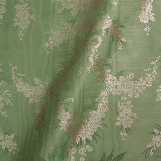 Lampas moiré Duchesse Vert (Roll)