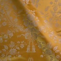 Vignette de Lampas putti Jaune trame creme (Roll 2)