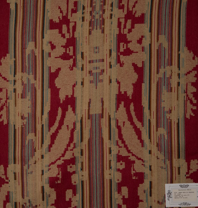 Damas rayé La Chesnaye Rouge (Carré)