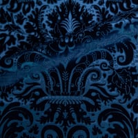 Vignette de Velours ciselé Marly Bleu (Roll 2)