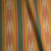 Vignette de Bourette rayée Sisteron Rose et vert (Roll)