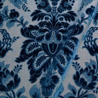 Vignette de Velours ciselé Marigny Bleu (Roll 2)