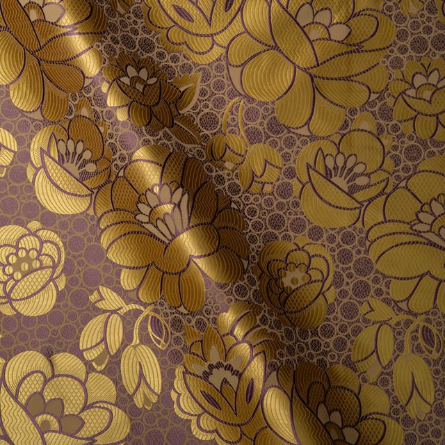 Waterlilies Jaune & Lilas (Roll)