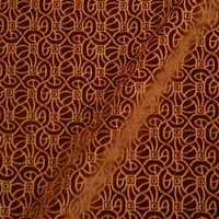 Vignette de Velours coupé Danube Brun (Roll)