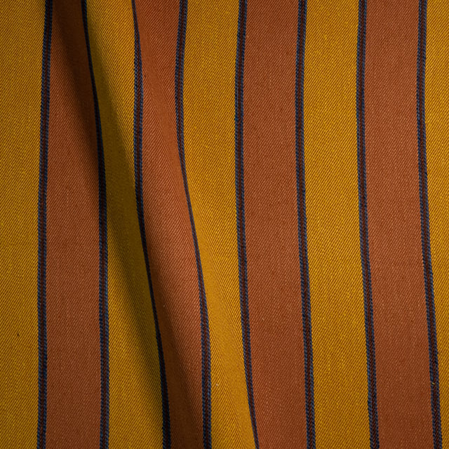 Bourette rayée Bagnols Jaune et ocre (Roll)
