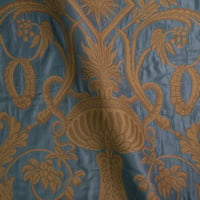 Vignette de Toile de soie 2 lats Bleu (Roll)