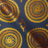 Vignette de Toile Suzani Bleu et ors (Roll 2)