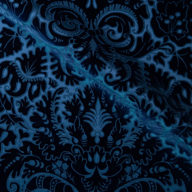 Velours ciselé Marly Bleu (Roll)