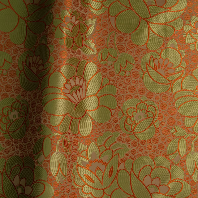 Waterlilies Mandarine & Vert (Roll 2)