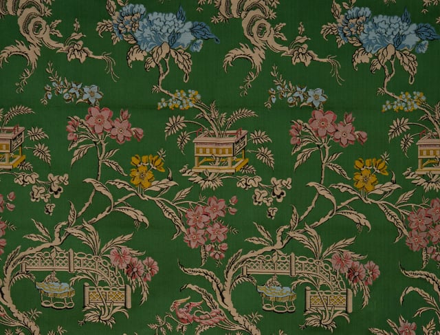 Lampas Chinois Vert nue (Carré)