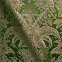 Vignette de Lampas Décor à dentelle Vert vif (Roll)