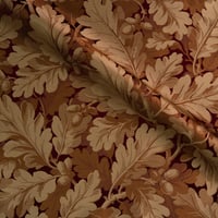 Vignette de Lampas Feuilles de Chênes  Marron (Roll)