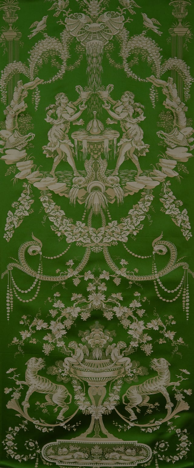 Lampas 2 lats Léopards Vert vif (Carré)
