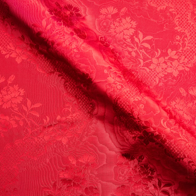 Damas Moiré Adélaïde Rouge Reine (Roll 2)