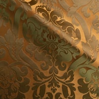 Vignette de Brocatelle Bragelonne Blond et vert (Roll)