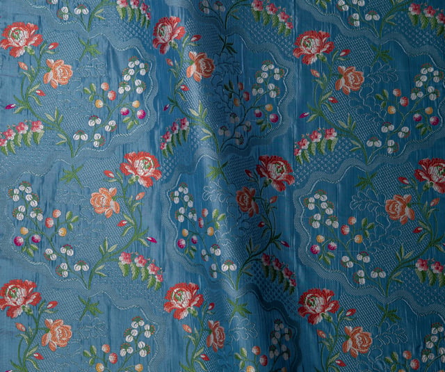 Lampas Barbentane Bleu (Roll)