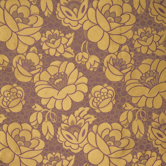 Waterlilies Jaune & Lilas (Carré)