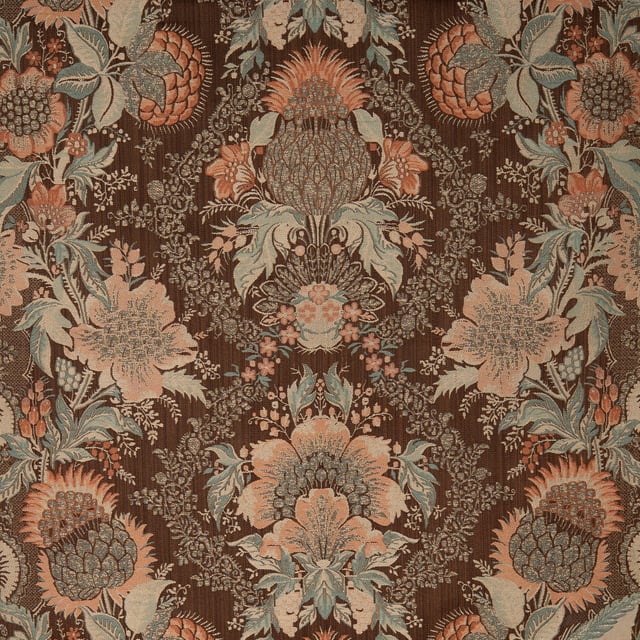 Lampas Madrigal Brun (Carré)