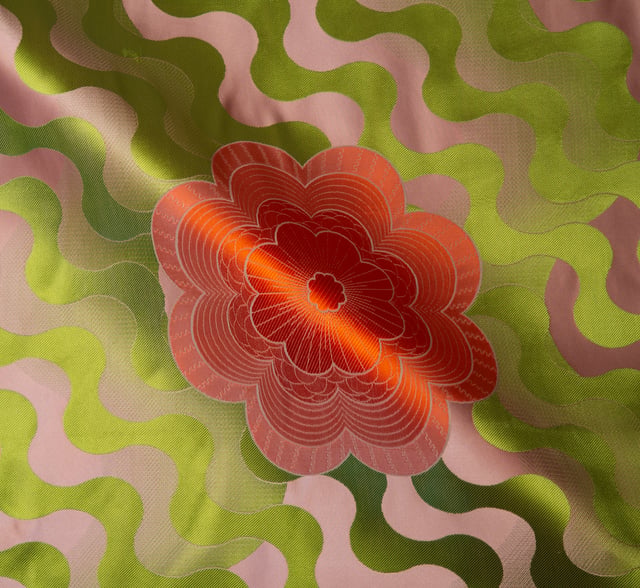 Waving Flower Orange Sunny (Roll)