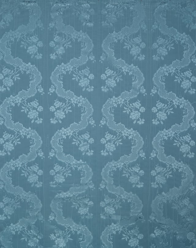 Damas Moiré Adélaïde Bleu Marquise (Pente)