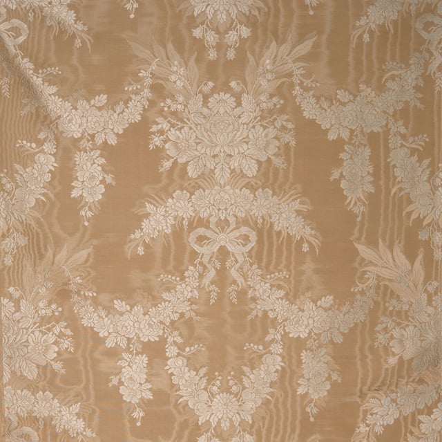 Lampas moiré Duchesse Creme (Carré)