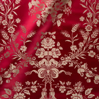 Vignette de Lampas putti Cramoisi (Roll)