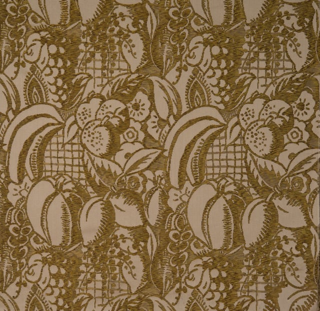 Damas Fruits Exotiques - Crème et bronze