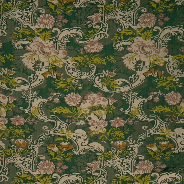 Lampas Baroque Vert (Carré)
