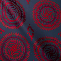 Vignette de Toile Suzani Bleu et Rouge (Roll)