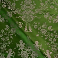 Vignette de Lampas putti Vert (Roll 2)