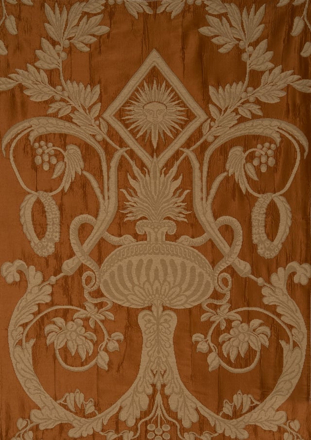 Toile de soie 2 lats Tabac d'espagne (Carré)