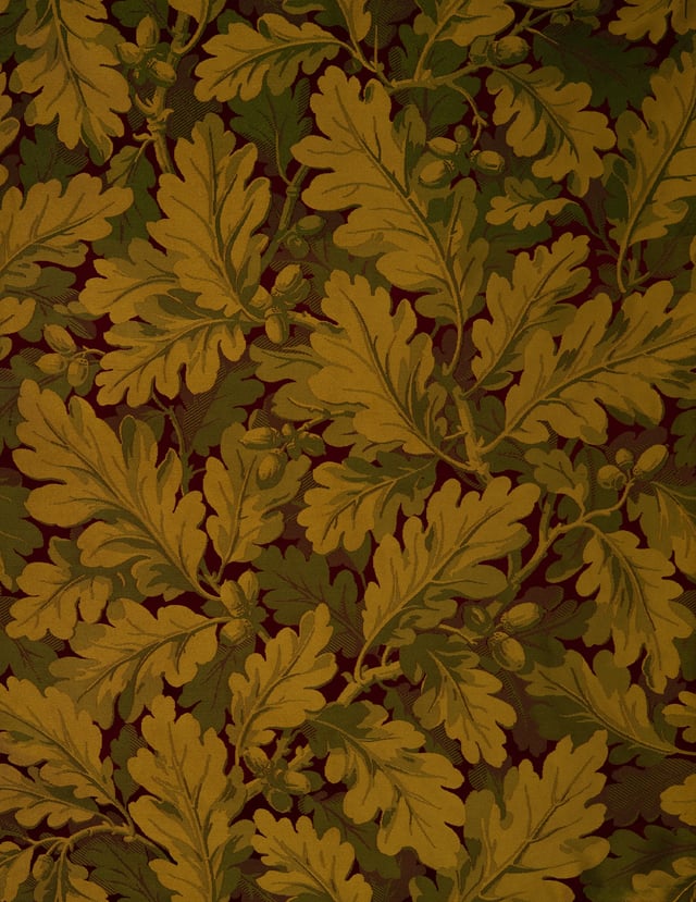 Lampas Feuilles de Chênes 