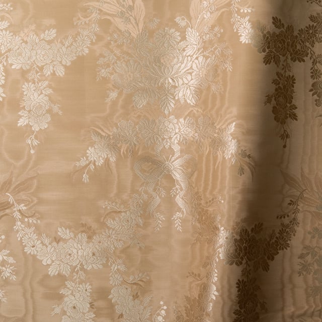 Lampas moiré Duchesse Creme (Roll 2)