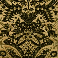 Fond jaune poil vert