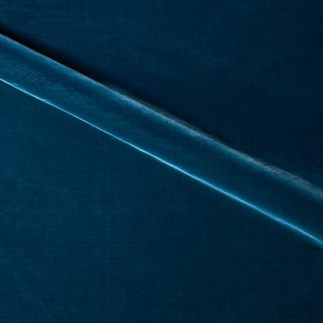 Velours soie uni Bleu france (Roll)