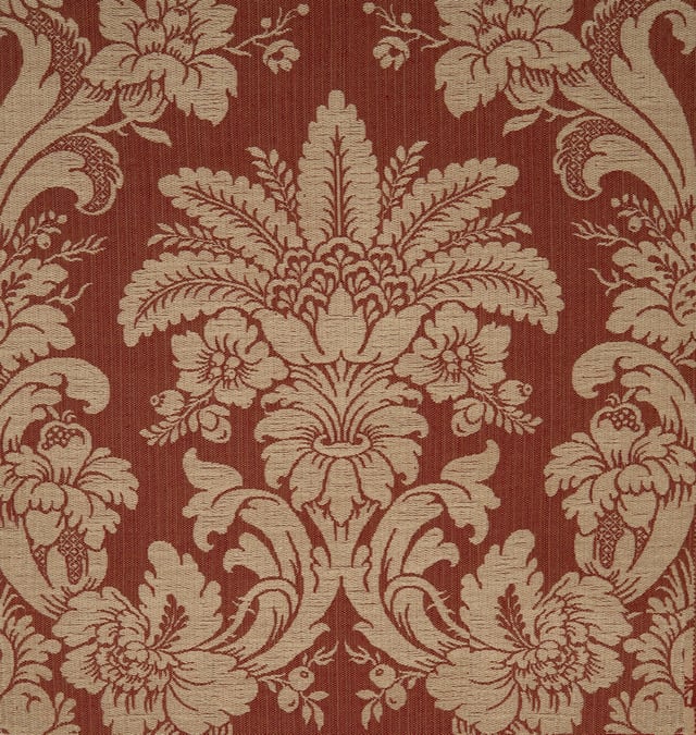 Toile façonné Valréas Rouge et bis (Carré)