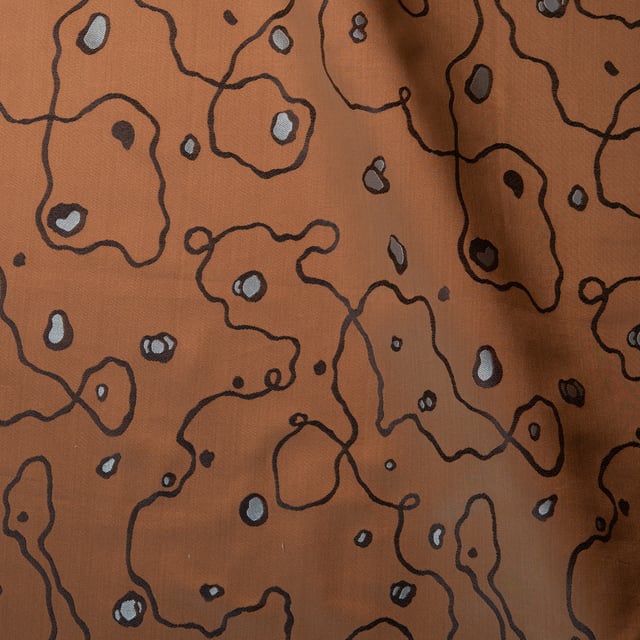 Satin façonné Ruhlmann Marron glace (Roll 2)