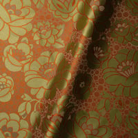 Vignette de Waterlilies Mandarine & Vert (Roll)