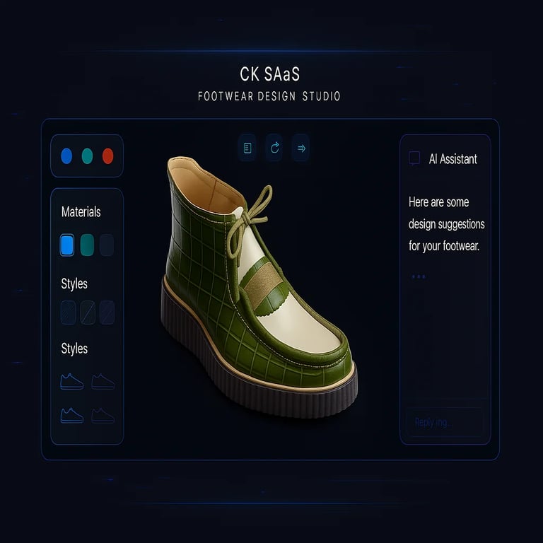 CK SAaS Product Viewport - AI-Powered Shoe Design