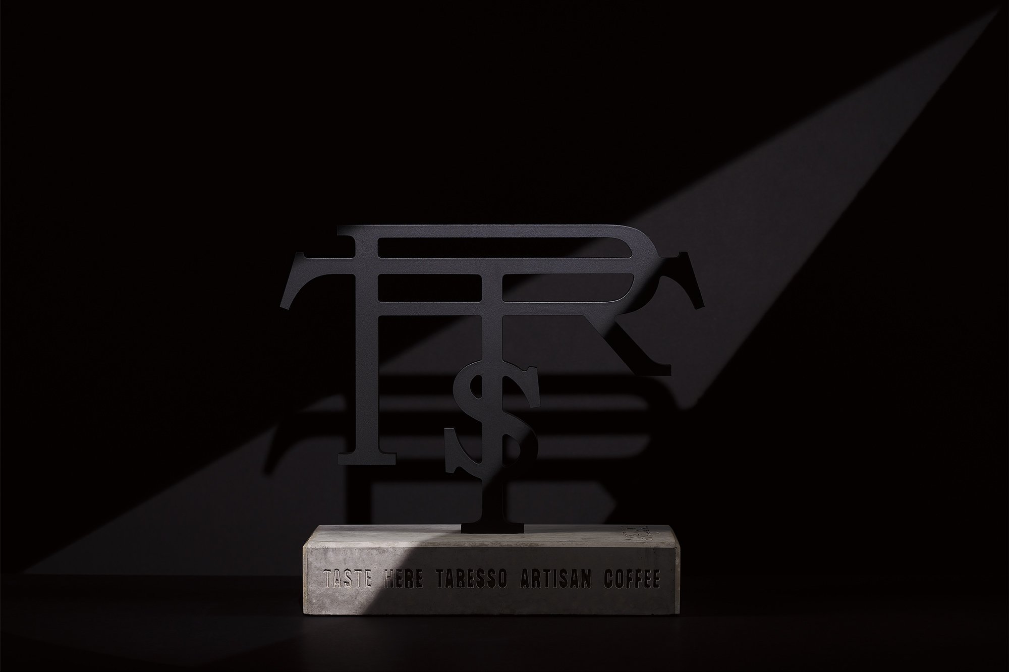 taresso coffee tabletop installation branding 10