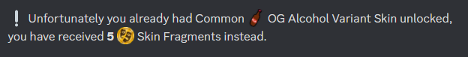Fragments being found