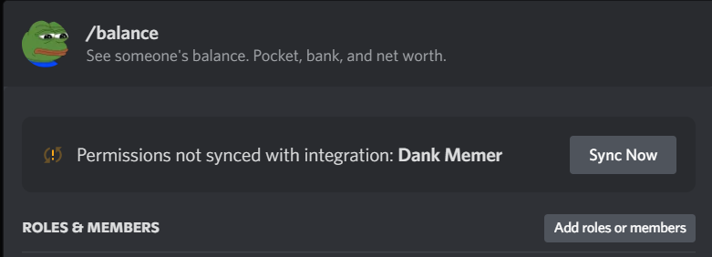 Sync to default perms
