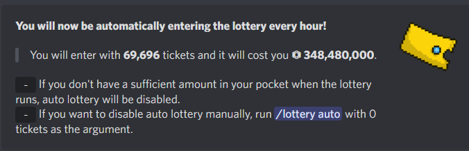 Auto-Lottery In Action